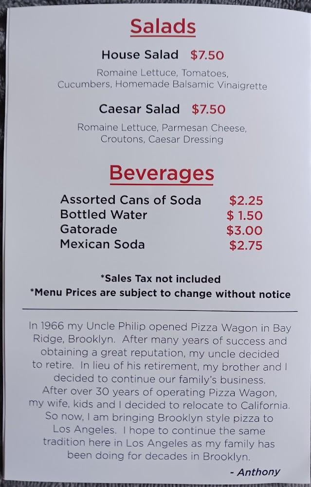 Pizza Wagon of Brooklyn Menu image 2